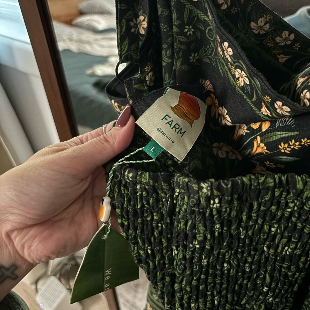 Farm Rio black floral maxi dress - Picture 6 of 7